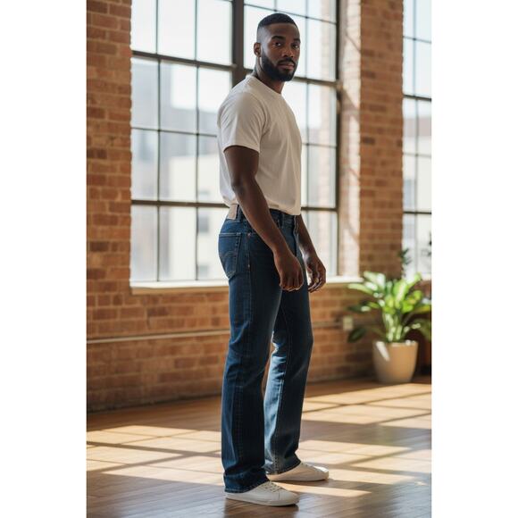 Wrangler Men’s Jeans Blue Denim Straight Leg Size 38x32 Great Condition - Picture 2 of 7